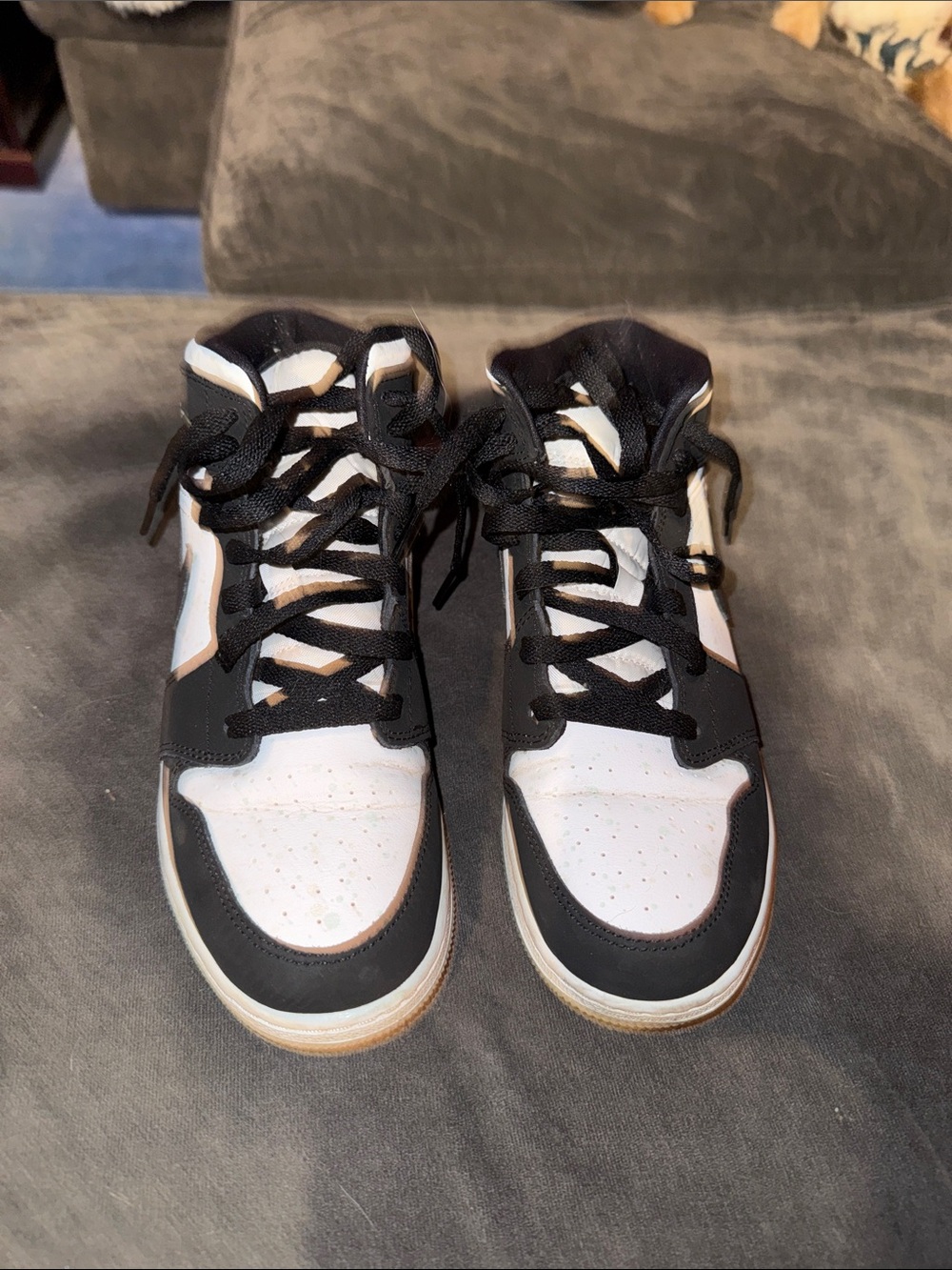 Nike Black and White High-Top Sneakers
